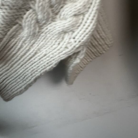 Haven Well Within Merino Cashmere Cable Knit Hoodie XXL Sweater Oversized Drop - Picture 5 of 8